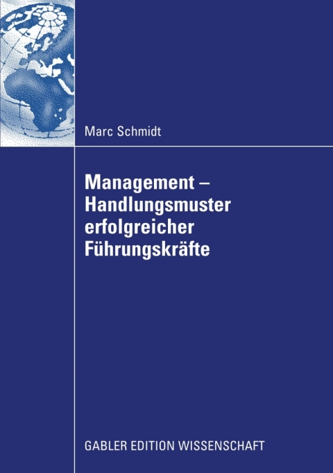 Cover image for book Management - Handlungsmuster erfolgreicher Führungskräfte