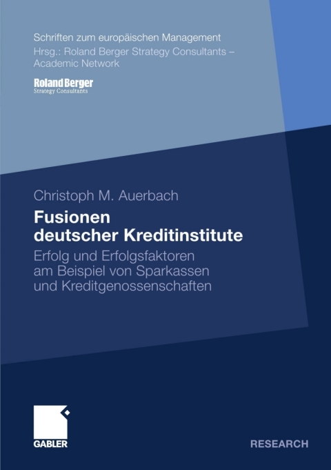 Cover image for book Fusionen deutscher Kreditinstitute