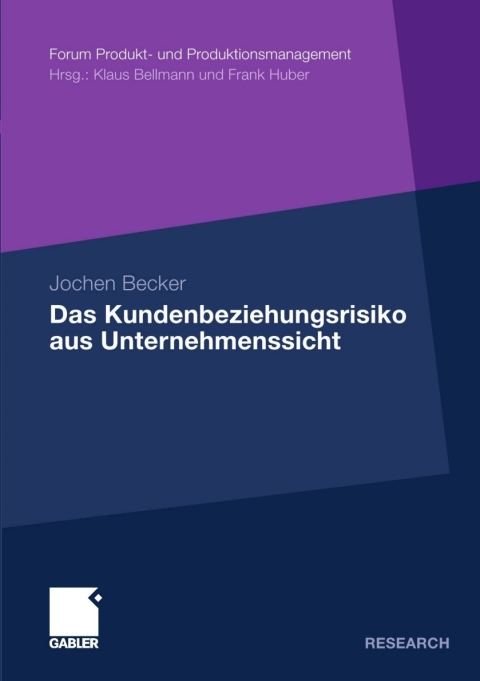 Cover image for book Das Kundenbeziehungsrisiko aus Unternehmenssicht