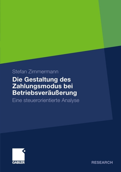 Cover image for book Die Gestaltung des Zahlungsmodus bei Betriebsveräußerung
