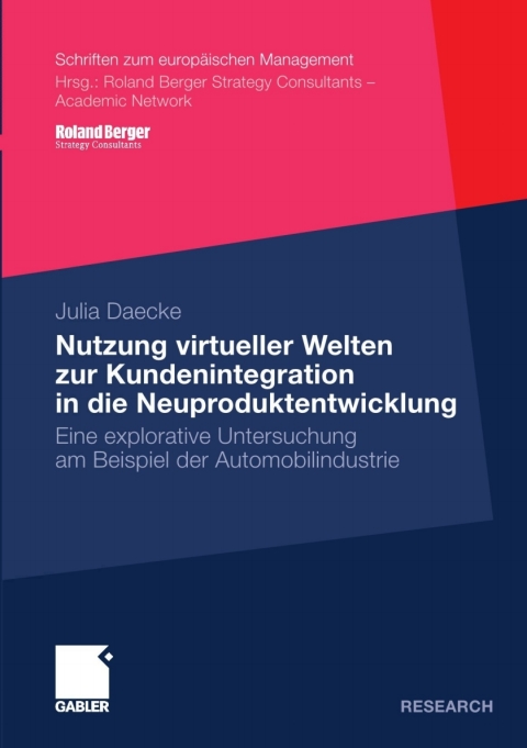 Cover image for book Nutzung virtueller Welten zur Kundenintegration in die Neuproduktentwicklung