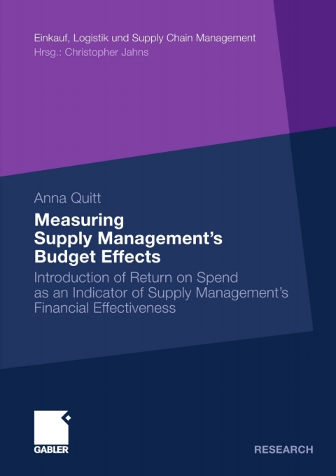 Cover image for book Measuring Supply Management’s Budget Effects