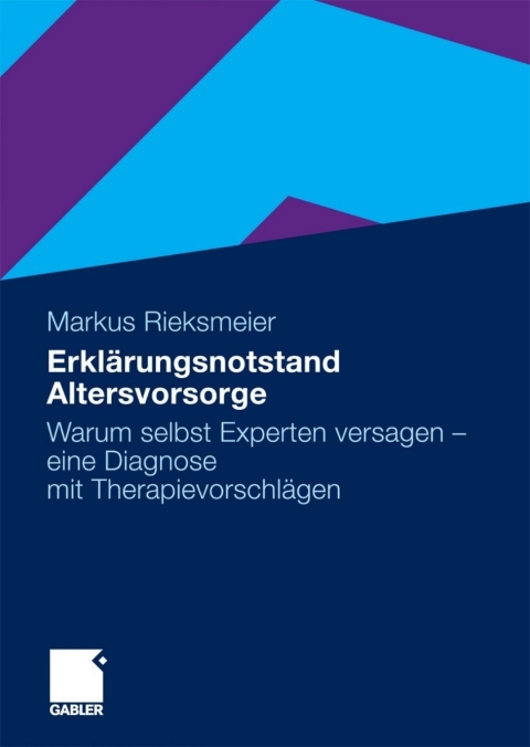 Cover image for book Erklärungsnotstand Altersvorsorge