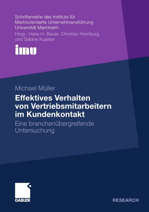 Cover image for book Effektives Verhalten von Vertriebsmitarbeitern im Kundenkontakt