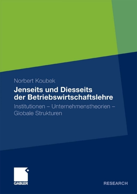 Cover image for book Jenseits und Diesseits der Betriebswirtschaftslehre
