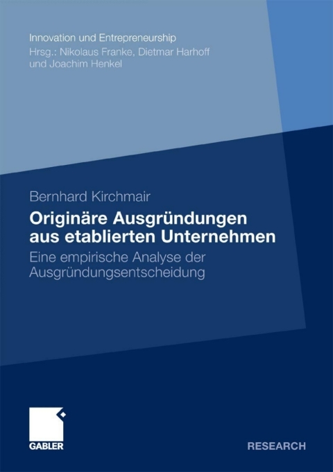 Cover image for book Originäre Ausgründungen aus etablierten Unternehmen