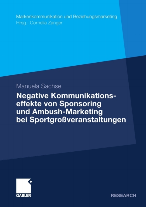 Cover image for book Negative Kommunikationseffekte von Sponsoring und Ambush-Marketing bei Sportgroßveranstaltungen