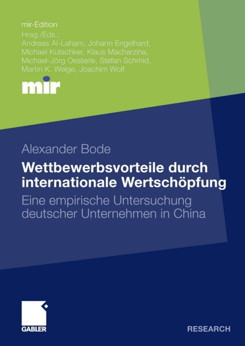 Wettbewerbsvorteile durch internationale WertschÃ¶pfung 