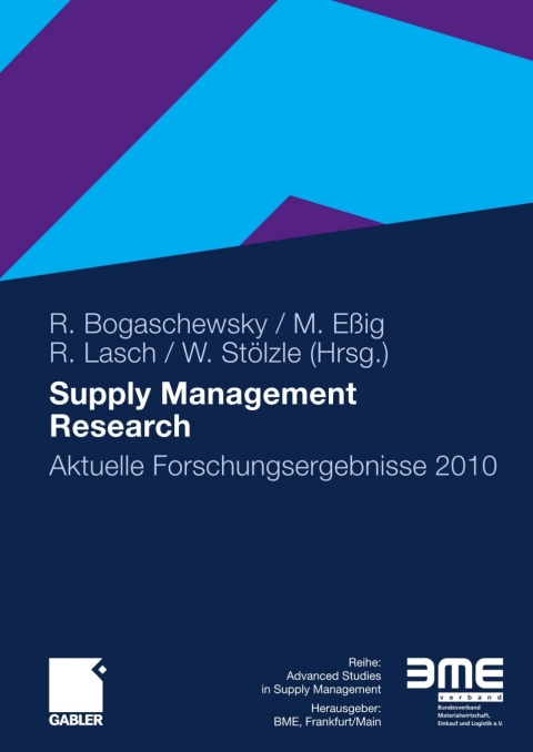 Cover image for book Supply Management Research