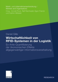 Cover image: Wirtschaftlichkeit von RFID-Systemen in der Logistik 9783834925589
