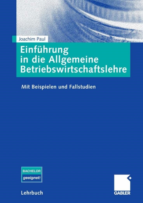 Cover image for book Einführung in die Allgemeine Betriebswirtschaftslehre