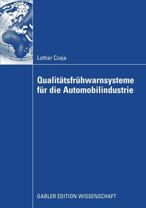 Cover image for book Qualitätsfrühwarnsysteme für die Automobilindustrie