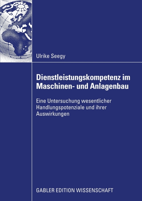 Cover image for book Dienstleistungskompetenz im Maschinen- und Anlagenbau