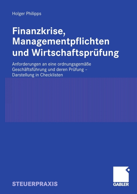 Cover image for book Finanzkrise, Managementpflichten und Wirtschaftsprüfung