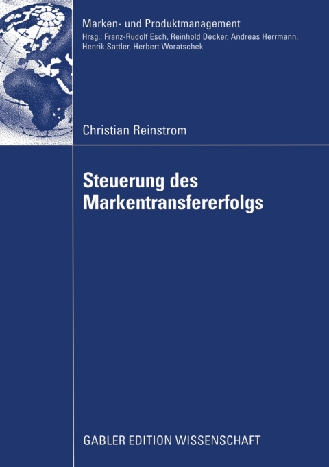 Cover image for book Steuerung des Markentransfererfolgs