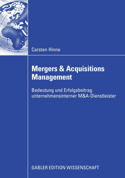 Cover image for book Mergers & Acquisitions Management