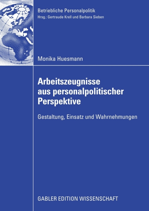 Cover image for book Arbeitszeugnisse aus personalpolitischer Perspektive