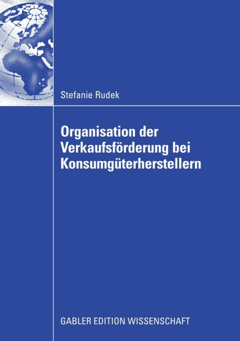 Cover image for book Organisation der Verkaufsförderung bei Konsumgüterherstellern