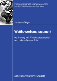 Cover image: Wettbewerbsmanagement 9783834911025