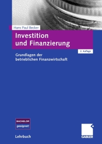 Investition und Finanzierung 2nd edition | 9783834910837, 9783834998194 ...