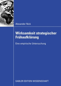 صورة الغلاف: Wirksamkeit strategischer Frühaufklärung 9783834912589