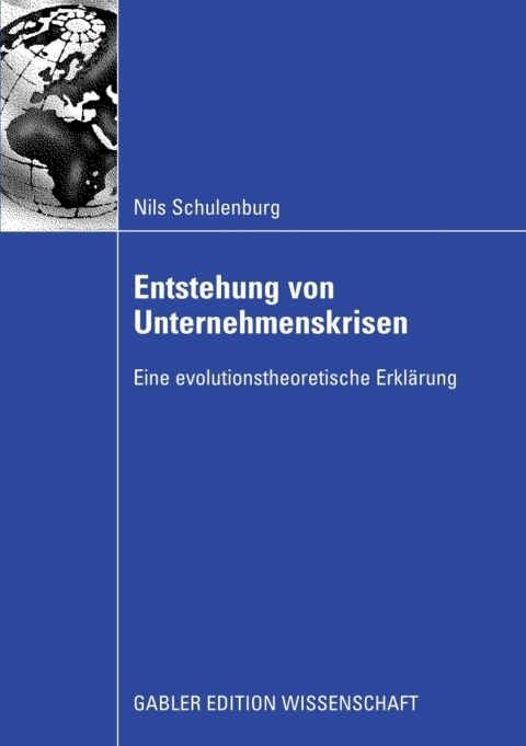 Cover image for book Entstehung von Unternehmenskrisen