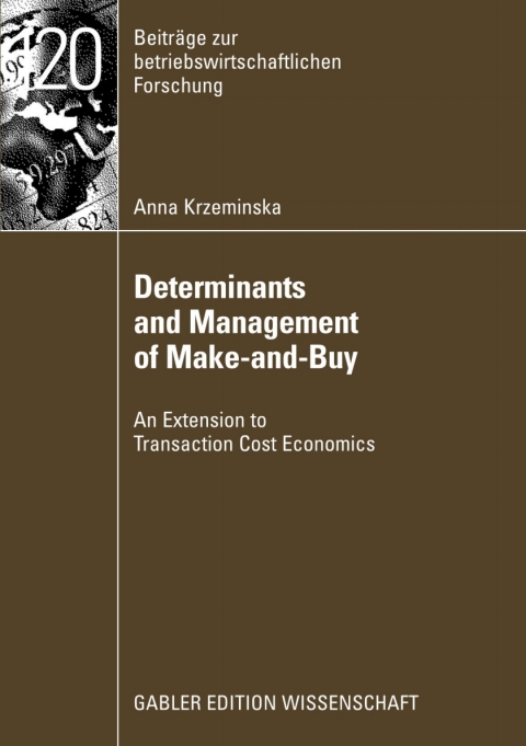 Cover image for book Determinants and Management of Make-and-Buy