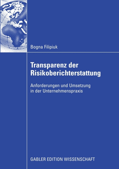 Cover image for book Transparenz der Risikoberichterstattung