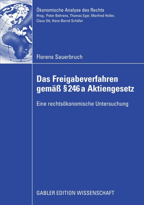 Cover image for book Das Freigabeverfahren gemäß § 246a Aktiengesetz