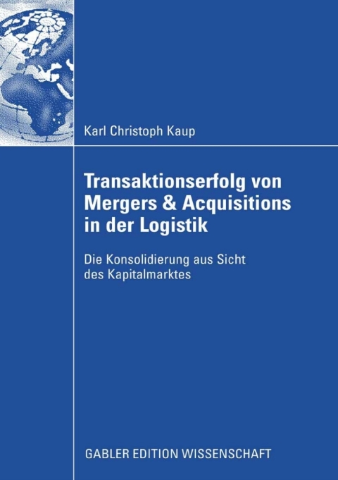Cover image for book Transaktionserfolg von Mergers & Acquisitions in der Logistik