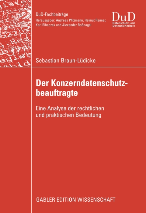 Cover image for book Der Konzerndatenschutzbeauftragte