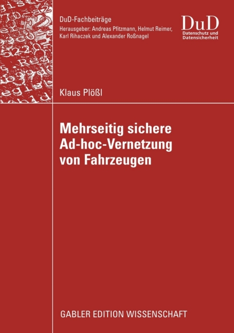 Cover image for book Mehrseitig sichere Ad-hoc-Vernetzung von Fahrzeugen