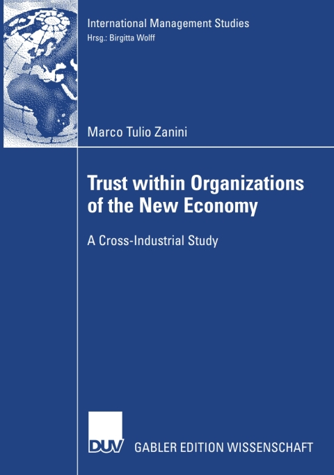 Cover image for book Trust within Organizations of the New Economy
