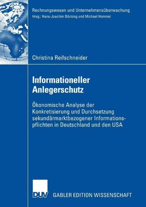 Cover image for book Informationeller Anlegerschutz