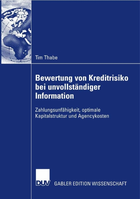 Cover image for book Bewertung von Kreditrisiko bei unvollständiger Information