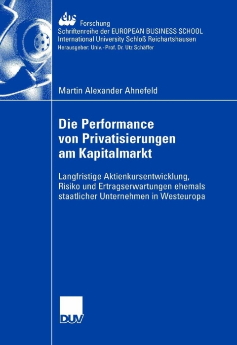Cover image for book Die Performance von Privatisierungen am Kapitalmarkt