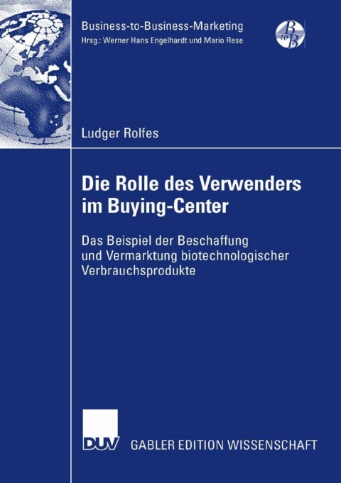 Cover image for book Die Rolle des Verwenders im Buying-Center