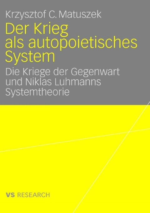Cover image for book Der Krieg als autopoietisches System