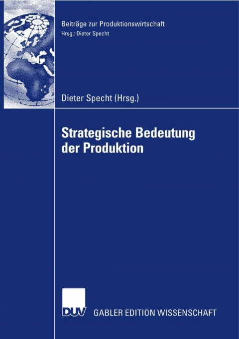 Cover image for book Strategische Bedeutung der Produktion