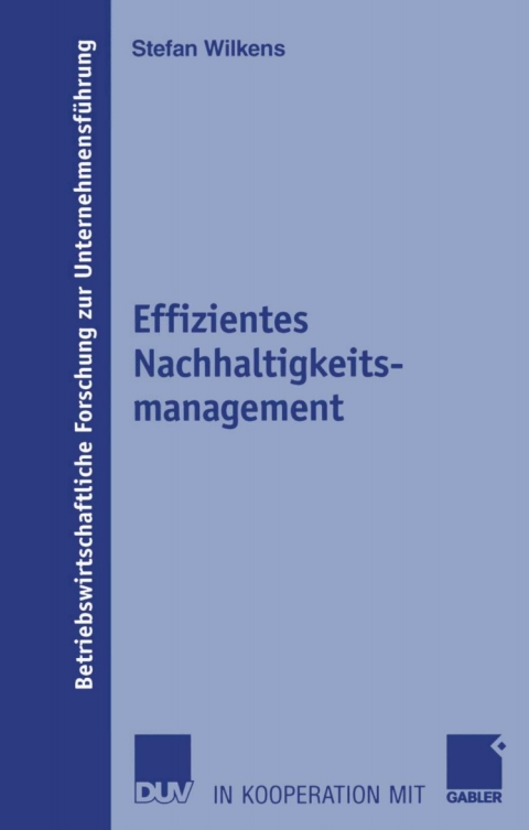Cover image for book Effizientes Nachhaltigkeitsmanagement