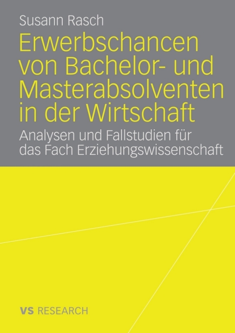 Cover image for book Erwerbschancen von Bachelor- und Master-Absolventen in der Wirtschaft