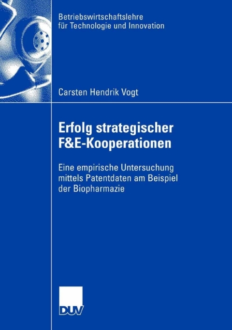Cover image for book Erfolg strategischer F&E-Kooperationen