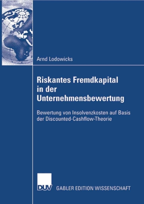 Cover image for book Riskantes Fremdkapital in der Unternehmensbewertung