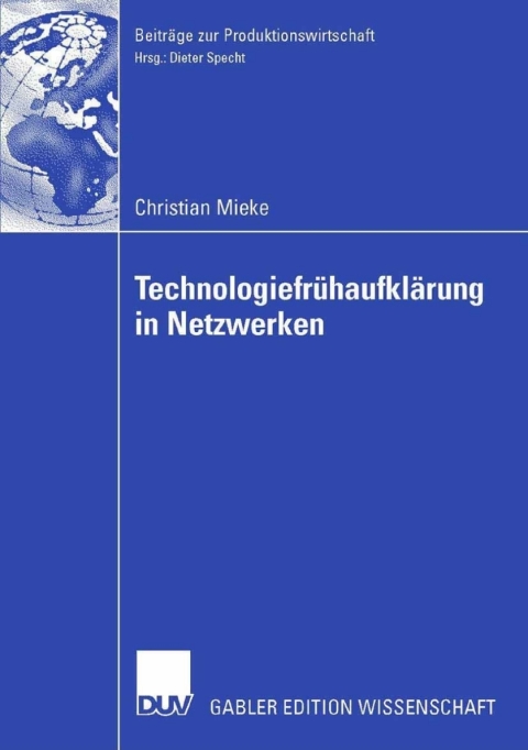 Cover image for book Technologiefrühaufklärung in Netzwerken