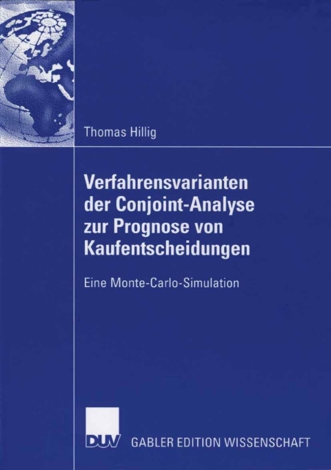 Cover image for book Verfahrensvarianten der Conjoint-Analyse zur Prognose von Kaufentscheidungen