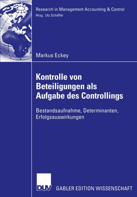 Cover image for book Kontrolle von Beteiligungen als Aufgabe des Controllings