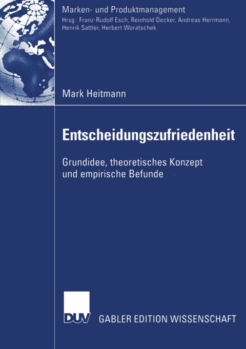 Cover image for book Entscheidungszufriedenheit