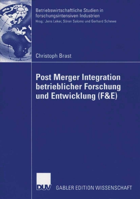 Cover image for book Post Merger Integration betrieblicher Forschung und Entwicklung (F&E)