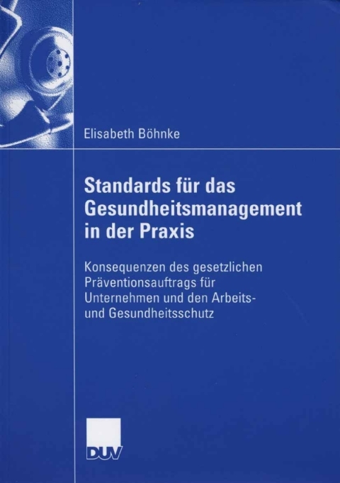 Cover image for book Standards für das Gesundheitsmanagement in der Praxis