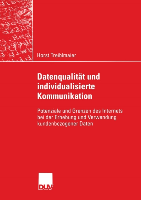 Cover image for book Datenqualität und individualisierte Kommunikation